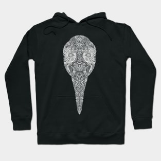 Paisley Plague Mask White Hoodie